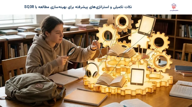 نکات تکمیلی و استراتژیهای پیشرفته برای بهینهسازی مطالعه با SQ3R