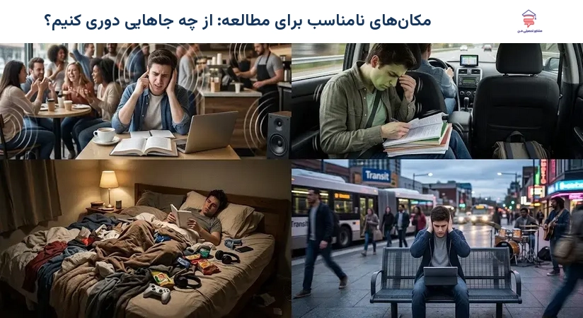 مکانهای نامناسب برای مطالعه: از چه جاهایی دوری کنیم؟