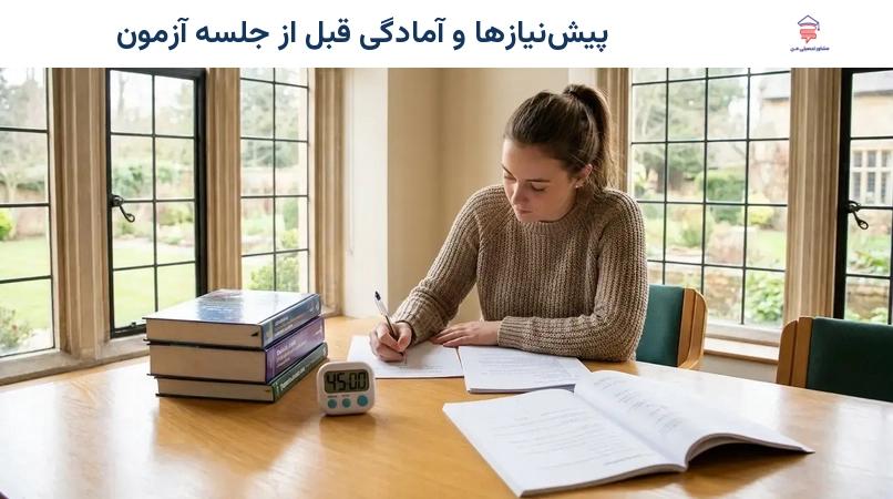 پیشنیازها و آمادگی قبل از جلسه آزمون