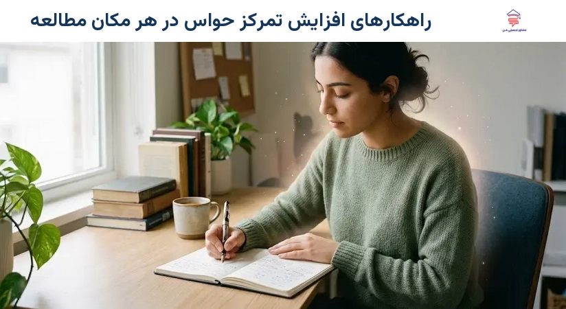 راهکارهای افزایش تمرکز حواس در هر مکان مطالعه