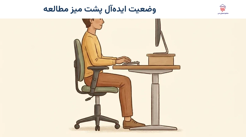 وضعیت ایده‌آل پشت میز مطالعه