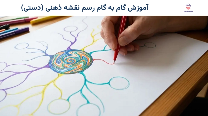 آموزش گام به گام رسم نقشه ذهنی (دستی)
